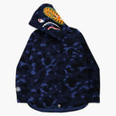 Bape Color Camo Shark Camisa con capucha (FW21) Navy