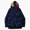 Bape Color Camo Shark Camisa con capucha (FW21) Navy