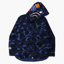 Bape Color Camo Shark Camisa con capucha (FW21) Navy