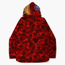 BAPE Color Camo Shark Camiseta con capucha (FW21) Rojo