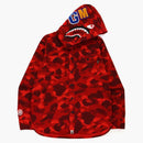BAPE Color Camo Shark Camiseta con capucha (FW21) Rojo