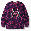 Bape Color Camo Shark L/S Tea Purple