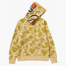 Bape Color Camo Shark Pullover Hoodie Yellow