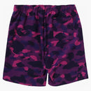 Bape Color Camo Shark Sweat Shorts (SS24) Purple