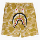 Bape Color Camo Shark Sweat Shorts (SS24) Yellow