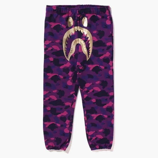 Bape Color Camo Shark Sweatpant Purple