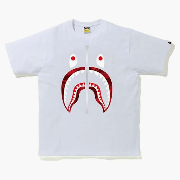 Bape Color Camo Shark T-shirt (SS20) White/Red