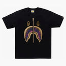 Bape Color Camo Shark Tee (ss24) Black/purple