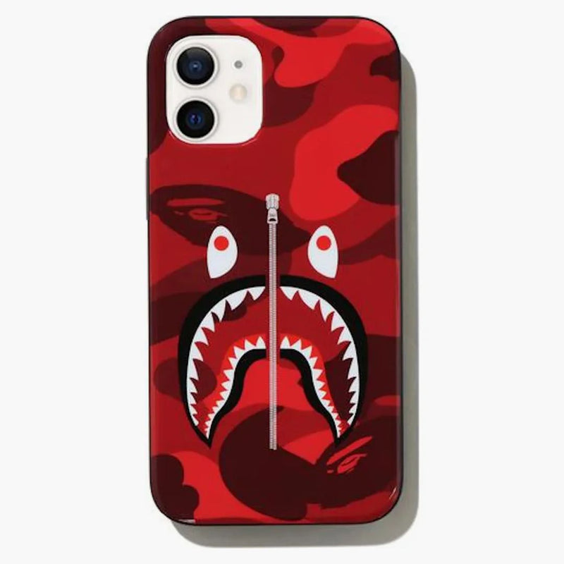 BAPE Color Camo Shark iPhone 12 Mini Case rojo