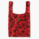Bape Color Camo Shopping Bag L Red