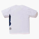 Bape Color Camo Side Big Ape Head Té blanco/azul