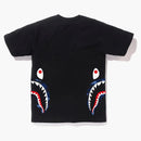 Bape Color Camo Side Shark Tee Black/blue