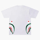 BAPE COLORE CAMO CAMO STHARK TEE TEE BIANCO/VERDE