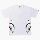 BAPE COLORE CAMO CAMO STHARK TEE TEE BIANCO/VERDE