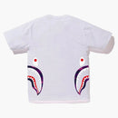 Bape Color Camo Side Shark Tee White/Purple