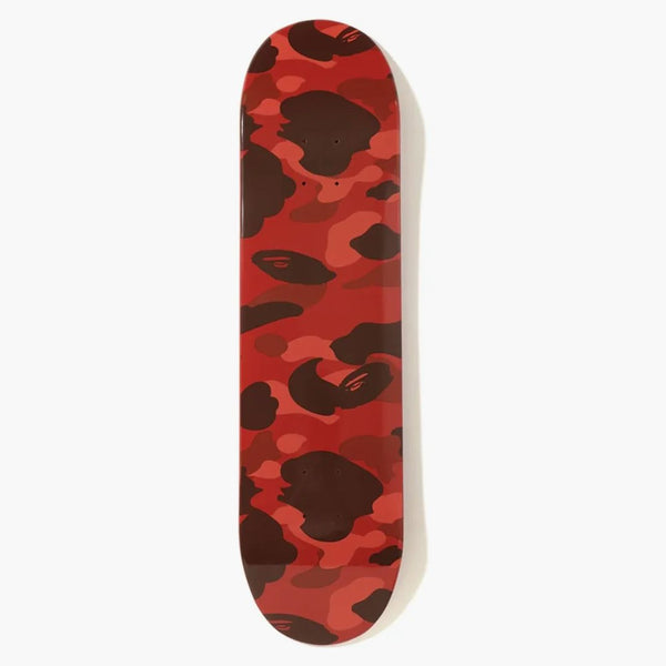 Bape Color Camo Skateboard Red