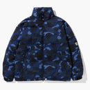 Bape Color Camo Relaxed Fit Down Jacket Navy
