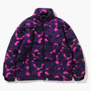 Bape Color Camo Relaxed Fit Down Jacket Purple