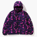 Bape Color Camo Relaxed Fit Down Jacket Purple