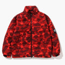 Bape Color Camo Relaxed Fit Down Jacket Red