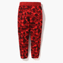 Pantalones de sudor de camuflaje de color BAPE (FW22) Rojo