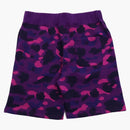 Bape Color Camo Sweat Shorts (fw21) Purple