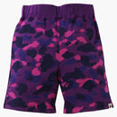 Bape Color Camo Sweat Shorts (ss21) Purple