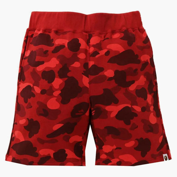 Bape Color Camo Sweat Shorts (SS21) Red