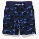 Bape Color Camo Sweat Shorts (SS22) Navy
