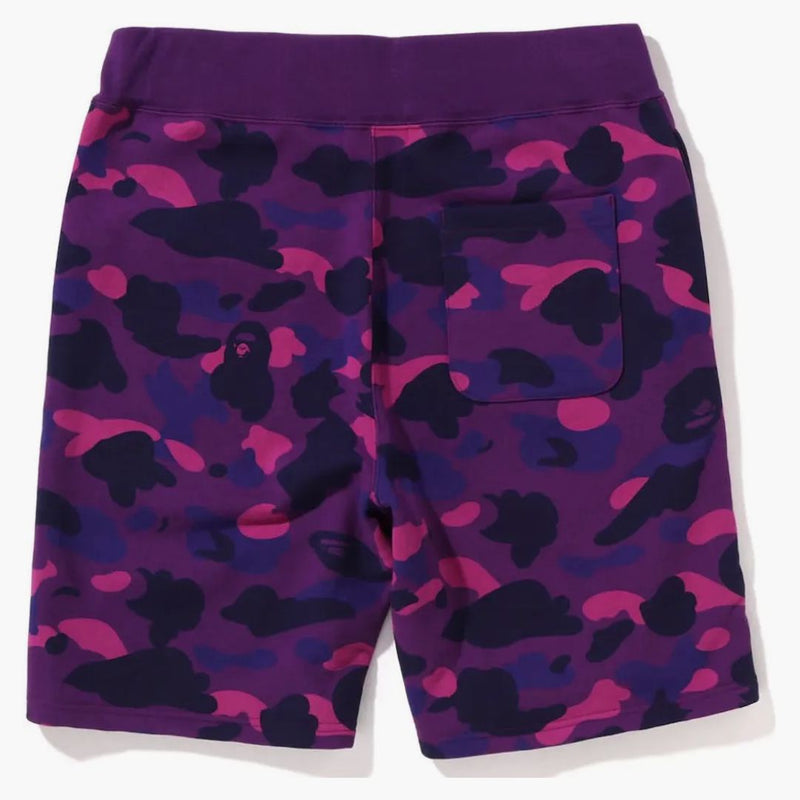 Bape Color Camo Sweat Shorts (SS22) Purple