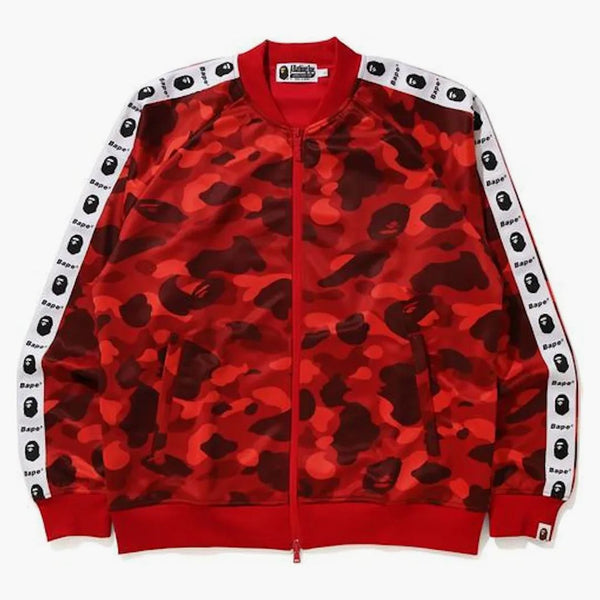 Bape Color Camo Tape Jersey Top Red