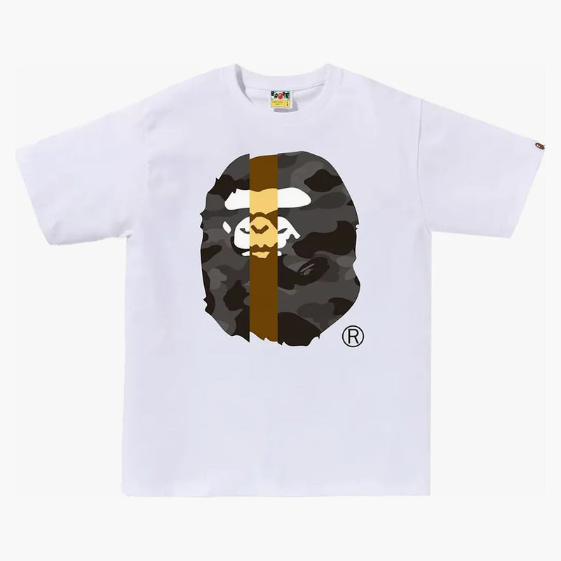 BAPE COLORE CAMO COMPRESSO BRIME TEA APE TEA BIANCO/NERO