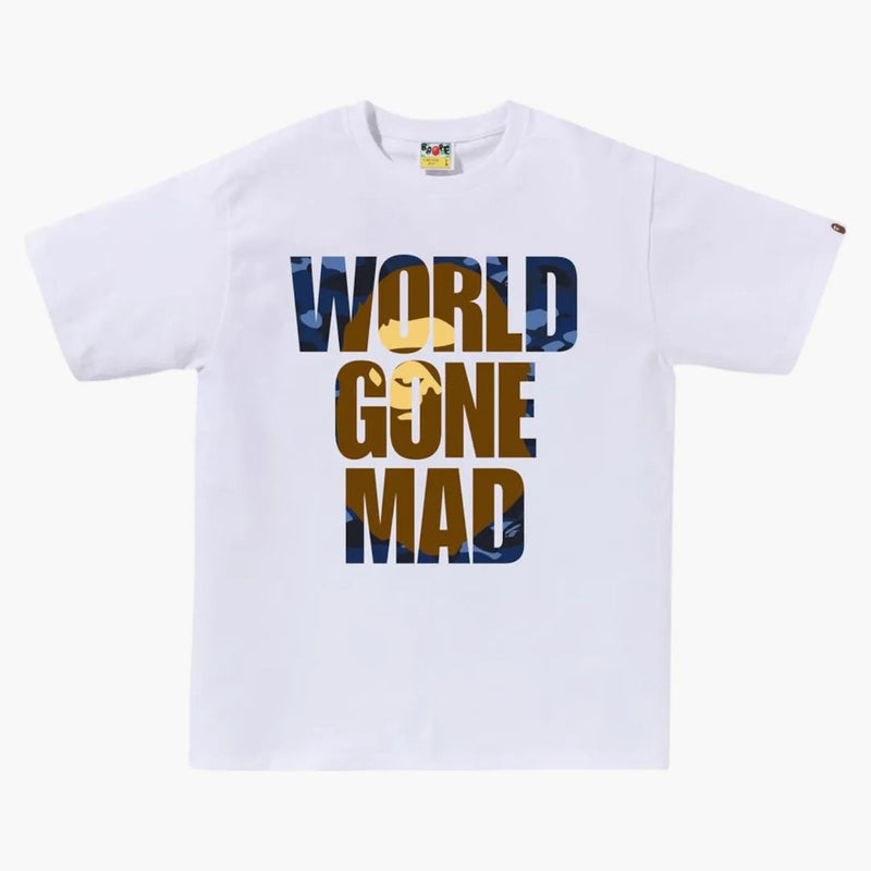 BAPE COLORE CAMA CAMO WGM APE TESTA SOPRAPPA TEE BIANCO