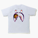 Bape Color Camo Wgm Milo Shark Tee White/Purple