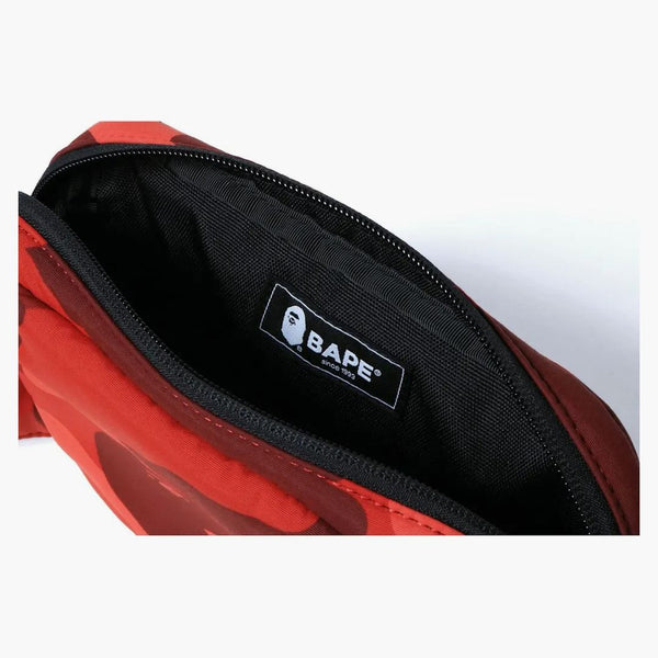 Bape Color Camo Waist Bag Red