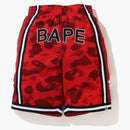 BAPE Color Camo breda basket shorts rött