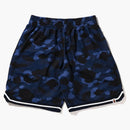 Bape Color Camo Wide Fit Basketball Shorts Navy