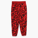 Bape Color Camo Wide Fit Sweat Pants Red