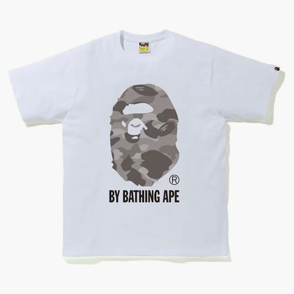 Bape Color Camo koupajícím lidoole Tee White/Grey