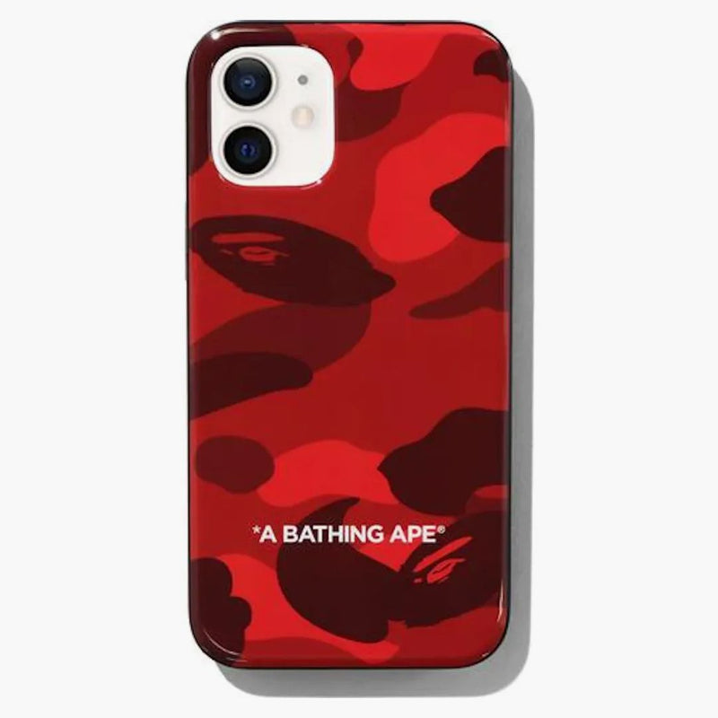 BAPE Color Camo iPhone 12 mini estuche rojo