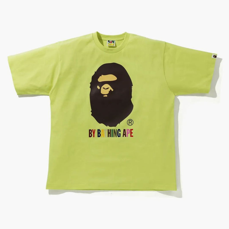BAPE -färger genom att bada apa avslappnad fit tee green