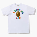 Bape Colors College Tea (FW22) White Multi