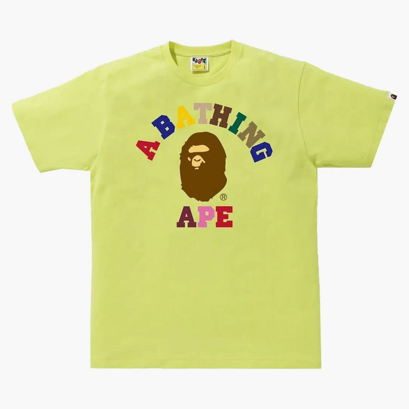 Bape Colors College Tee Green
