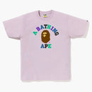 Bape Colors College Tee (ss23) Pink