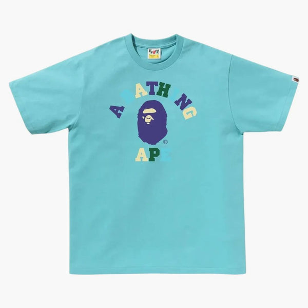 Bape Colors College Tee Tee Blue