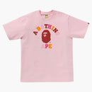 Bape Colors College Tee Tee Pink