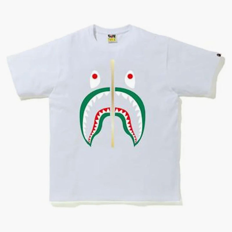 Bape Colors Shark T-Shirt White/Blue