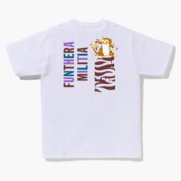 Bape Colors Tiger Tea White