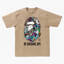 BAPE Comic Art Ape Head Tea Beige