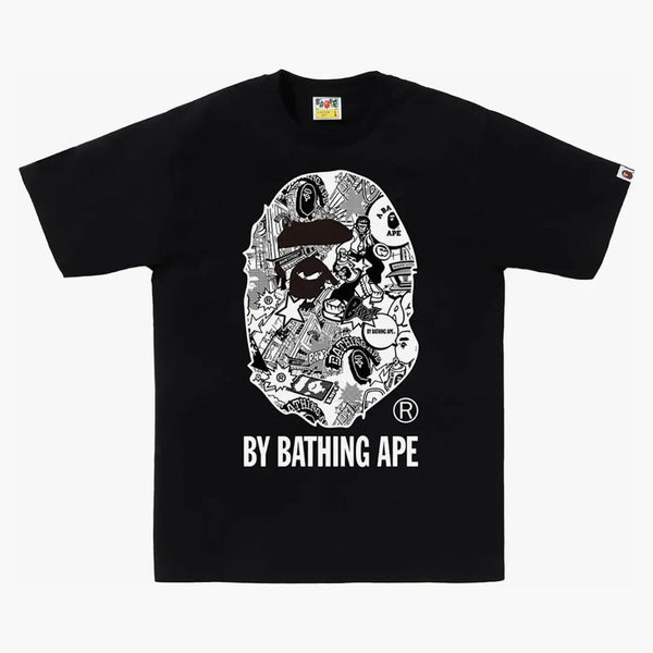 Bape Comic Art Ape Head Tea Black